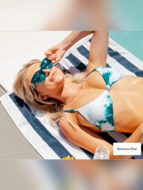 Rainbow OPTX Cat Eye - Serenity Aqua Sunglasses HTF